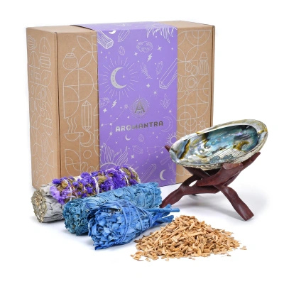 Cofanetto regalo esoterico: incensi naturali + accessori