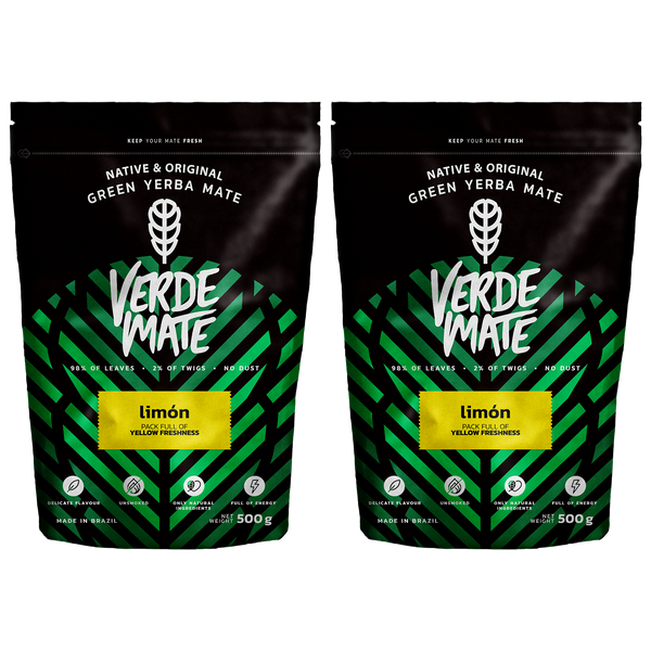 Set di Yerba Verde Mate Verde Limon 2x 0,5kg