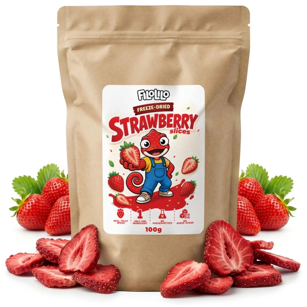 FiloLilo – Fragole liofilizzate (a fette) 100 g