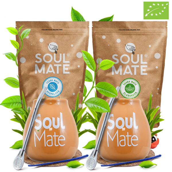 Set Yerba Mate Soul Mate Organica 500g + Soul Mate Despalada 500g