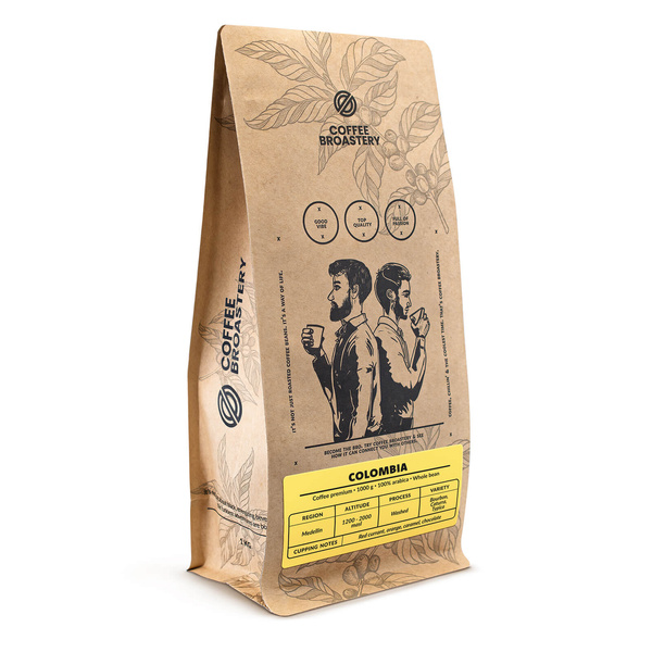 Bro Coffee Roastery - Caffè in grani interi Colombia Medellin Premium 1kg