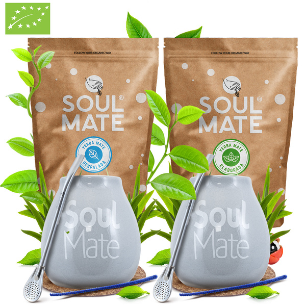 Set Yerba Mate Soul Mate Despalada 500g + Soul Mate Organica 500g