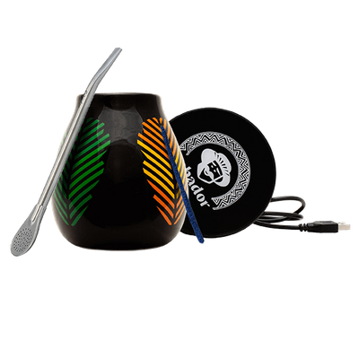 Set di Accessori per Yerba Mate: scaldatazza USB + Tazza di mate + Bombilla