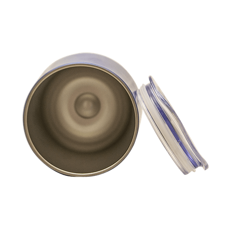 TermoLid - Recipiente in acciaio inox con coperchio - Verde Mate (nero) - 350 ml