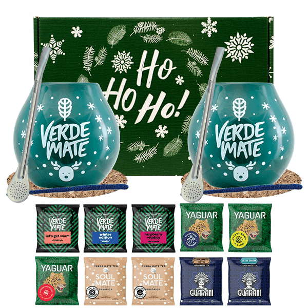 Set regalo invernale di Yerba Mate per due 10x50g