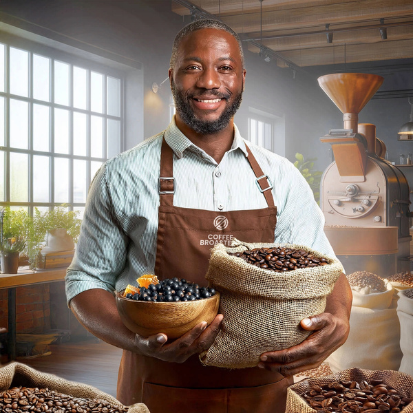 Bro Coffee Roastery - Caffè in grani interi Kenya Nyeri Speciality 400 g