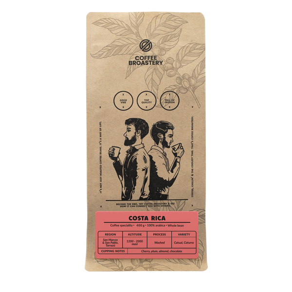 Bro Coffee Roastery - Caffè in grani interi Costa Rica San Rafael Speciality 400g