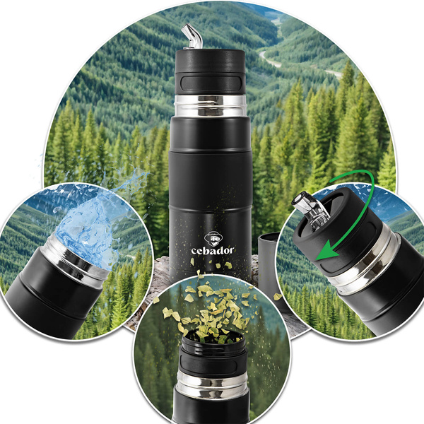 Set di Yerba Mate Verde Mate Mas IQ 500g 0,5kg Yerbomos + TermoMate + Bombilla