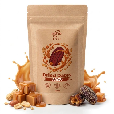 Nustino Bites – Datteri Essiccati – Caramel Peanut 100 g