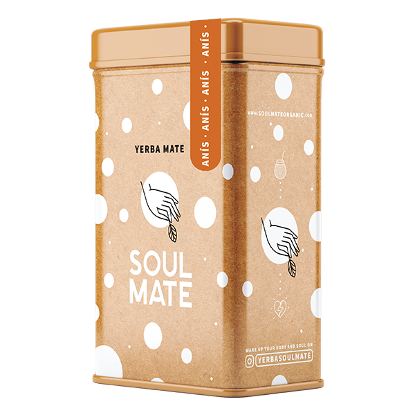 Yerbera – Scatola di latta + Soul Mate Orgánica Anís 0,5 kg