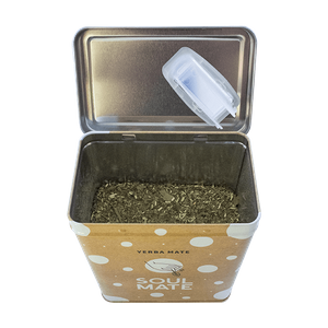 Yerbera – Scatola di latta + Soul Mate Orgánica Anís 0,5 kg