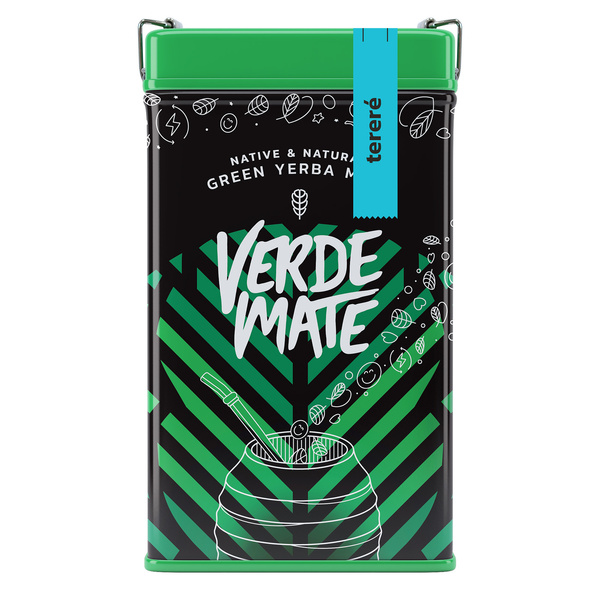 Yerbera – Scatola di latta + Verde Mate Green Tereré 0,5 kg