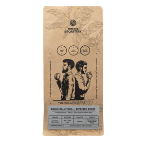 Bro Coffee Roastery - Caffè in grani interi Amico dall'Italia Espresso Roast 400g