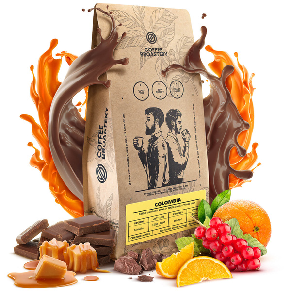 Bro Coffee Roastery - Caffè in grani interi Colombia Medellin Premium 1kg