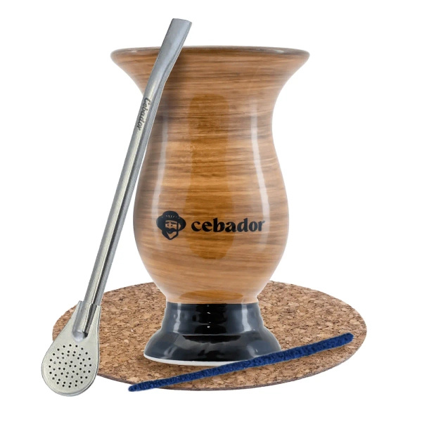 Set di accessori Yerba Mate Matero Bombilla 19 cm