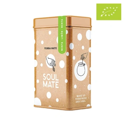 Yerbera – Scatola di latta + Soul Mate Orgánica Menta Limon 0,5 kg