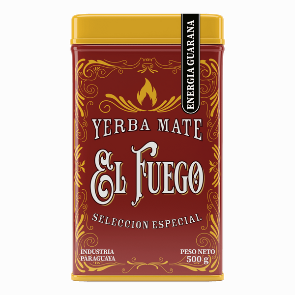 Yerbera – Scatola di latta + El Fuego Energia Guarana 0,5 kg