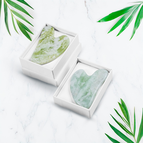 Pietra per massaggio Gua Sha - giadeite