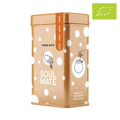Yerbera – Scatola di latta + Soul Mate Orgánica Anís 0,5 kg