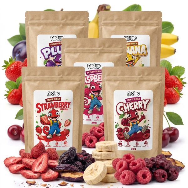 Set di frutta liofilizzata FiloLilo 5×20g