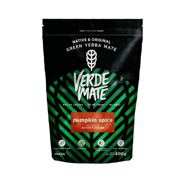 Set Iniziale di Yerba Mate Verde Mate Pumpkin Spice 500 g + Tazza di Mate Caldero Calderone