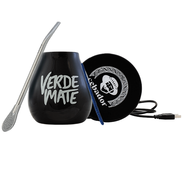 Set di Accessori per Yerba Mate: scaldatazza USB + Tazza di mate + Bombilla