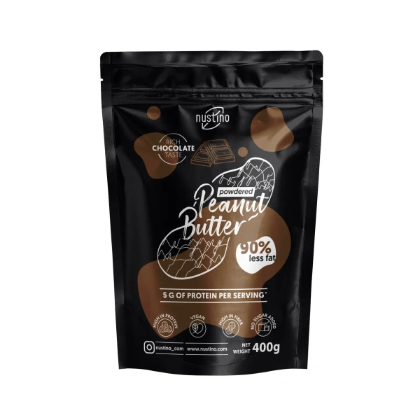 Set di burro di arachidi in polvere Nustino: Classic + Chocolate 2x400g