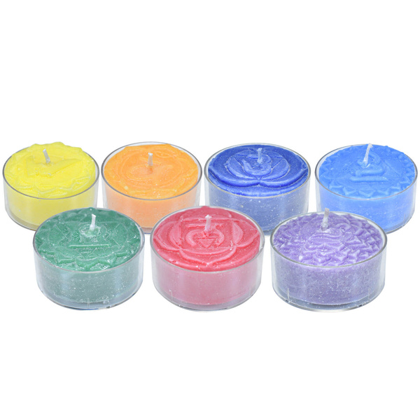 Candele profumate - Sette Chakra (con incisione)