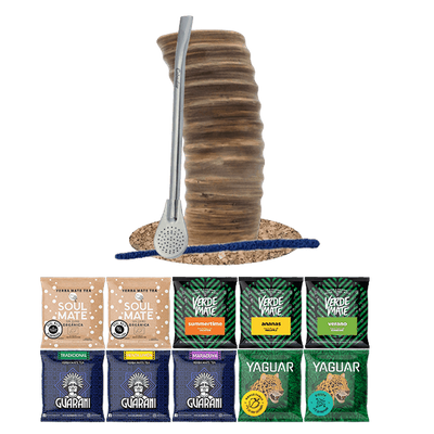 Set di Yerba Mate 10x50g Tazza di mate + Bombilla