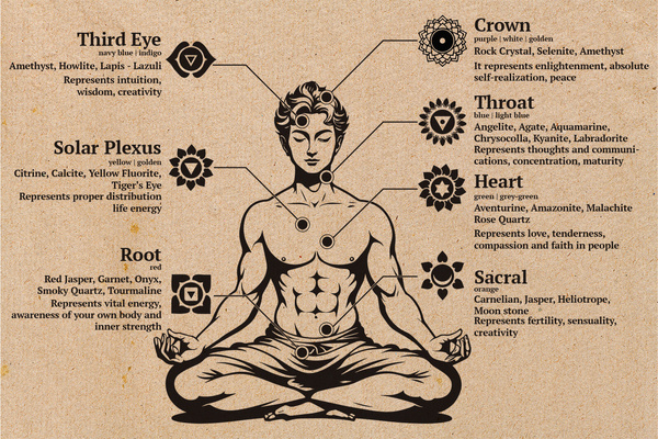 Etichetta di carta Buddha pietre TTL 100mm x 150mm