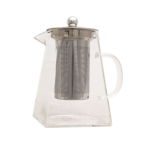 Teiera in vetro con infusore in acciaio inox da 950 ml