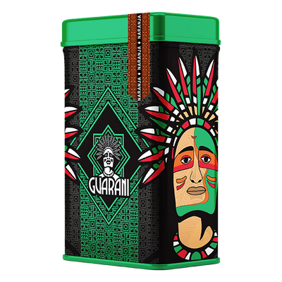 Yerbera – Scatola di latta + Guarani Naranja 0,5 kg