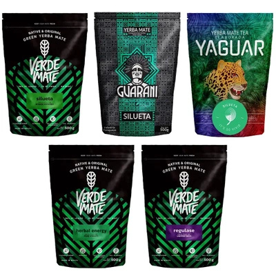Set di Yerba Mate Fitness Silueta 5x0,5kg