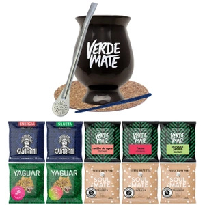Set iniziale Bombilla Mate Cup + Yerba Verde Mate verde
