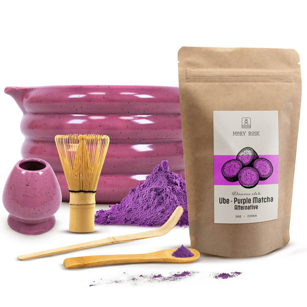 Set per preparare la Purple Matcha