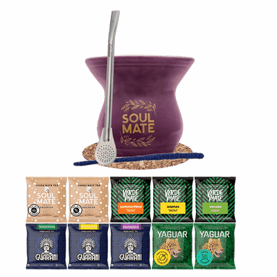 Set di Yerba Mate 10x50g Tazza di mate + Bombilla