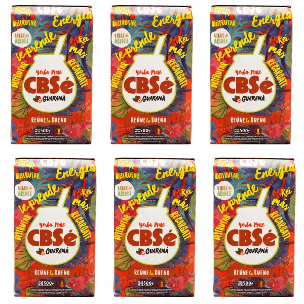 Yerba Mate CBSe Energia con Guaranà 6x500g (3kg)