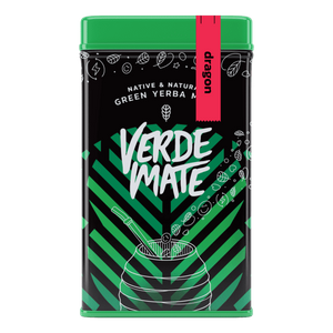 Yerbera – Scatola di latta + Verde Mate Green Dragon 0,5 kg