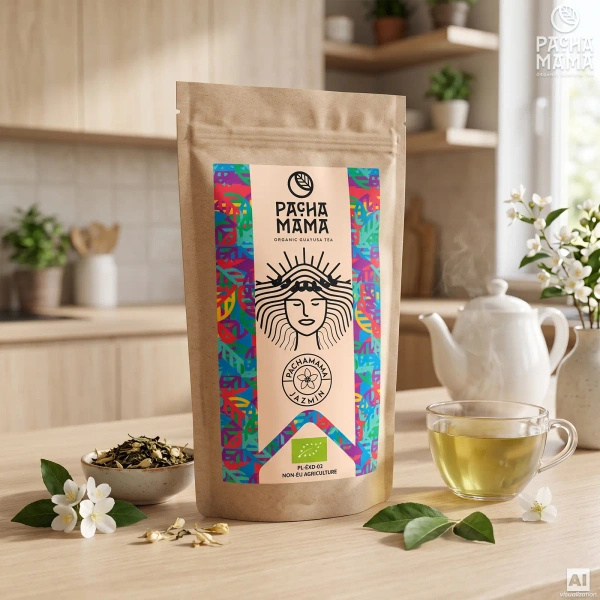 Set di Guayusa Pachamama Jazmín 100g + Tazza di mate + Bombilla