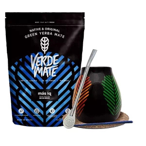 Set iniziale Bombilla Mate Cup + tè mate Verde IQ