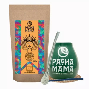 Set di Guayusa Pachamama Citrus 100g + Tazza di mate + Bombilla
