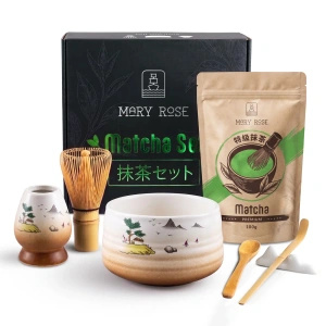 Set regalo: matcha premium + matchawan + accessori in bambù