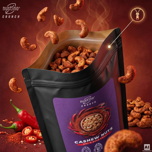 Nustino Crunch – Anacardi tostati – Hot & Bold Chilli 100 g