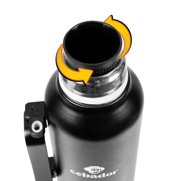 YerbaGo – Thermos con calabassa e bombilla 1,3 L – nero