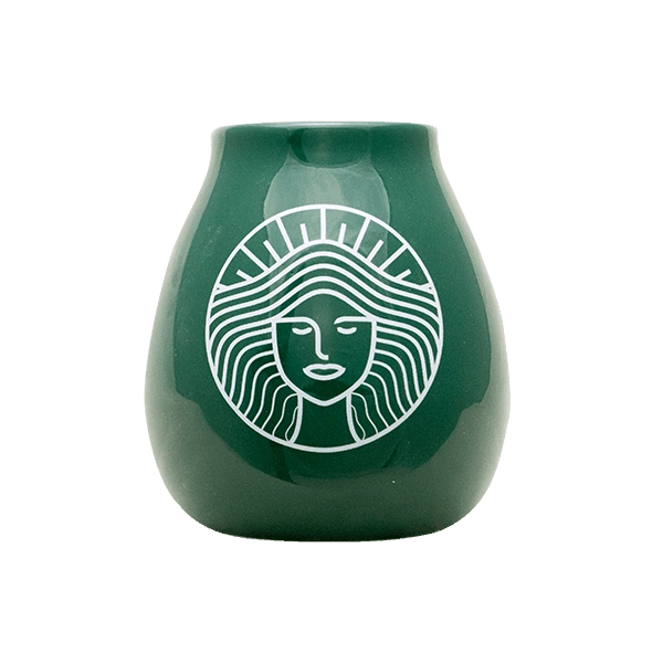 Dimensioni del mate in ceramica Pachamama: altezza 9,5 cm, diametro 8 cm