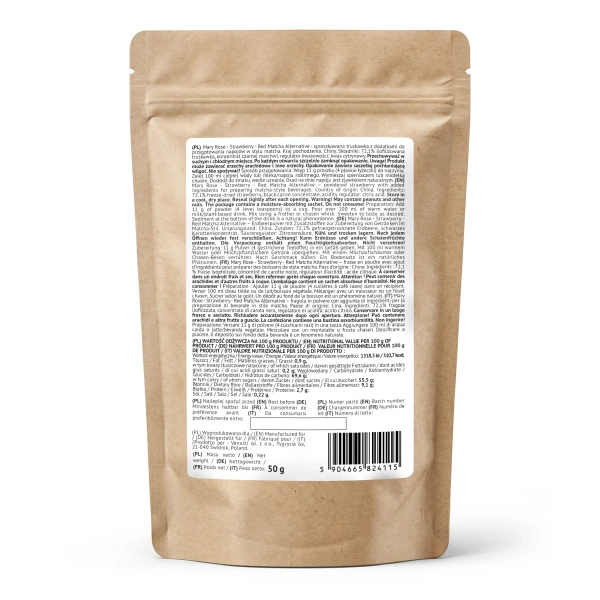 Mary Rose – Red Matcha Alternative – Fragola (in polvere) 50 g
