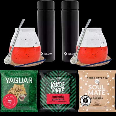Kit iniziale di Yerba Mate per thermos di coppia 3x50g