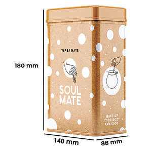 Yerbera – Scatola di latta + Soul Mate Orgánica Anís 0,5 kg