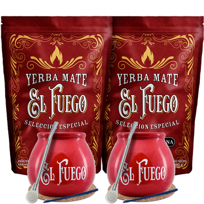 Yerba Mate El Fuego per due Bombilla POWER
