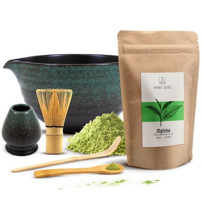 Set per la preparazione del tè Matcha: matcha 100g + accessori